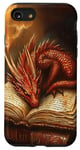 iPhone SE (2020) / 7 / 8 Aesthetic Gothic Red Dragon Reading Book Painting Bookish Case