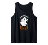 Keep Your Spirits High Funny Ghosts Design Tank Top