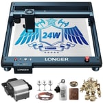 Laser B1 20W Graveur Laser - Machine Gravure Ultra-fine 0,08 Avec Zone De Gravure 450x440mm, Mise Au Point Fixe Et Protection des Yeux Pour Bois,