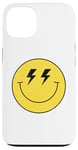 Coque pour iPhone 13 Yeux lumineux jaunes des années 70 souriant souriant