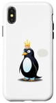 Coque pour iPhone X/XS Costume incroyable de pingouin pour les fans de l'Arctique