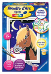 Ravensburger – Numéro d’Art format 8x12cm – Cheval de nuit – Loisir créatif – Kit de peinture par numéros – Avec peinture phosphorescente – Activité créative – Dès 7 ans – 28784 – Version française