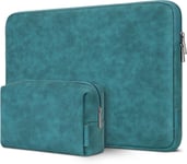 14 Pouces Imperméable Housse Sac De Protection Ordinateur Portable Sacoche Pour 14"" Hp/Dell/Asus, 15 Pouces Macbook Pro/14 Notebooks,Turquoise