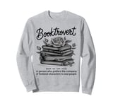 Booktrovert Definition Funny Book Lover Meaning Reader Sweatshirt