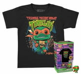 Funko Pocket Pop! Tee (Child): Teenage Mutant Ninja Turtles - Michelangelo Vinyl Figure and T-Shirt (XL)