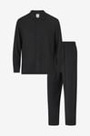 Calvin Klein - Pyjamas L/s Button Down Pant Set - Svart