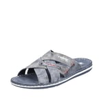 Rieker Men's Frühjahr/Sommer 21062 Mules,Blue Ozean Asphalt 15, 6.5 UK