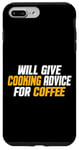 Coque pour iPhone 7 Plus/8 Plus Amusant, Chef Cook donnera des conseils de cuisine pour le café