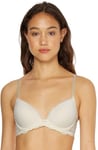 Calvin Klein Soutien-Gorge Balconnet Femme Lift Stretch, Blanc (Ivory), 95D