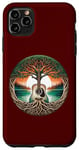 Coque pour iPhone 11 Pro Max Folk Music In Nature By A Lake Guitare acoustique hippie