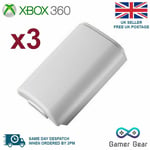  Xbox 360 Controller Battery Cover Case Shell - White 3 Pack