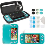 innoAura Accessoires Pack conçu housse nintendo switch Lite avec 8 Cartouches de Jeu, TPU Transparent Housse, 2*Protecteur D'écran