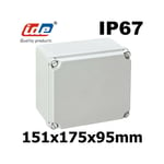 IDE - EL171 Boitier électrique étanche IP67 avec bords lisses dim151x175x95