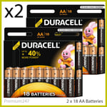 36 x Duracell AA Long Lasting Power Alkaline Batteries DURALOCK LR6 MN1500