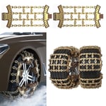 2Pcs Non-slip Car Tire Snow Chains  for Tire Width  205-235mm