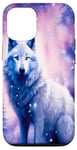 iPhone 12/12 Pro White Wolf in Fantasy Style Art| For Wolf Enthusiasts Case