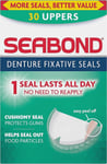 Seabond Denture Fixative Seals, Soft Adhesive Cushion,Protect Gums, 30 Uppers UK