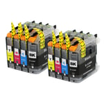 8 Printer Ink Cartridges (Set) to replace Brother LC123 non-OEM / Compatible