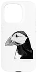 iPhone 15 Pro Puffin Auks Seabird Lunde alken Wildlife Animal Illustration Case