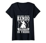 Womens Don't worry the best Kendo fighter is there - Kendo Fighter V-Neck T-Shirt