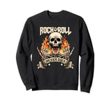 Rock And Roll Never Die Vintage Retro Rock&Roll Rock Concert Sweatshirt