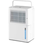 Relax4life - Déshumidificateur Électrique 12 L/Jour Réservoir d'Eau 2,2 l, Déshumidificateur d'Air Silencieux Portable avec Minuterie 3 Modes (12L