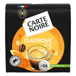 Café Dosettes Compatibles Senseo Classique N°5 Carte Noire - La Boite De 36 Dosettes