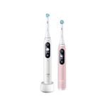 Oral-b iO Series 6 DUO Eltandborste - Vit/Rosa