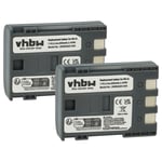 2x Battery for Canon Legria HV30 HV40 MD110 MD130 MD150 MD215 MD235 MD255 600mAh