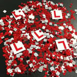 Red L Plates Driving Test Table Scatter Hen Party Confetti Decoration Learner BN