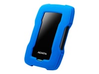 Adata Hd330 - Harddisk - 2 Tb - Ekstern (Bærbar) - Usb 3.1 - 256-Bit Aes - Blå