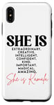 Coque pour iPhone XS Max Elle est Kamala Harris 2024 belle femme noire intelligente