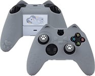 GeekShare Cat Paw Controller Skin pour Manette Xbox Series X, étui de Protection en Silicone antidérapant Compatible avec la Manette Xbox S/X, Gris