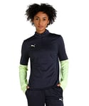 PUMA Individualliga Haut zippé 1/4 pour Femme Sweat, Parisian Night-Fizzy Light, XS