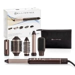 Bellissima Brosse Soufflante Styler Prodigy 1200W - Avec Technologie Coanda - Pré Séchage, Boucles, Ondulations, Volume Cheveux - 3 Températures Réglables - 6 Accessoires Coiffure Polyvalents Inclus