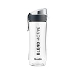 Breville Blend Active Bottle (600ml) | Clear Smoothie Bottle | Leak Proof | Grey Lid [VBL247]