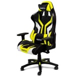 Sparco - Fauteuil de bureau gaming Torino noir/jaune fluo avec dossier re'glable et syste'me anti-basculement Nero/Giallo Fluo