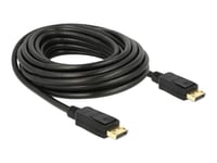 Delock - Skjermkabel - Displayport (Hann) Til Displayport (Hann) - Displayport 1.2 - 7 M - Svart