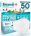 50x Masques FFP3 certifié CE fabriqué en Italie Haute Filtration Plus élevée BFE ≥99% PFE≥99% Masques 25 pièces Scellés Individuellement UV-C Désinfectez Dispositif Médical