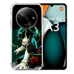 Cokitec Coque Renforcée pour Xiaomi Redmi A3 Manga My Hero Academia Deku