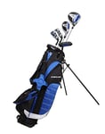 Remarkable Ensemble de Clubs de Golf pour droitiers de 9 à 12 Ans (Hauteur 1,2 m à 1,5 m) L'ensemble Comprend : Driver (38,1 cm), Bois Hybride (25*), Fer 7, 9, Putter, Sac de Support Bonus et 2