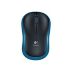 Logitech M185 Wireless Black & Blue Mouse