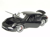 Porsche 911 991 Carrera S noir véhicule miniature 18047 Welly 1/18