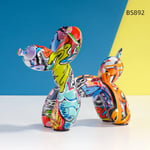 Nordisk Stil Heminredning Ornament Graffiti Konst Ballong Hund Staty Skrivbord Vinkällare Vardagsrum Sovrum Resin Hantverk