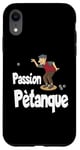 Coque pour iPhone XR Jeu de balle de pétanque français Design pour un joueur de