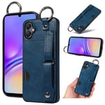 Samsung Galaxy A05      Hand Strap PU Card Case    Navy