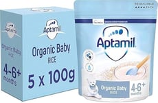 Aptamil Baby Rice Cereal, 4-6+ Months, 100g (Pack of 5)