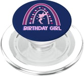 Fée d'anniversaire arc-en-ciel mignonne fée anniversaire fille PopSockets PopGrip pour MagSafe