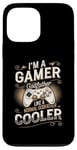 Coque pour iPhone 13 Pro Max Gamer Godfather pour hommes, jeux vidéo amusants, vintage