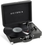 Victrola Journey+ Bluetooth Suitcase Record Player 3 Speed Black VSC-400SB BLK